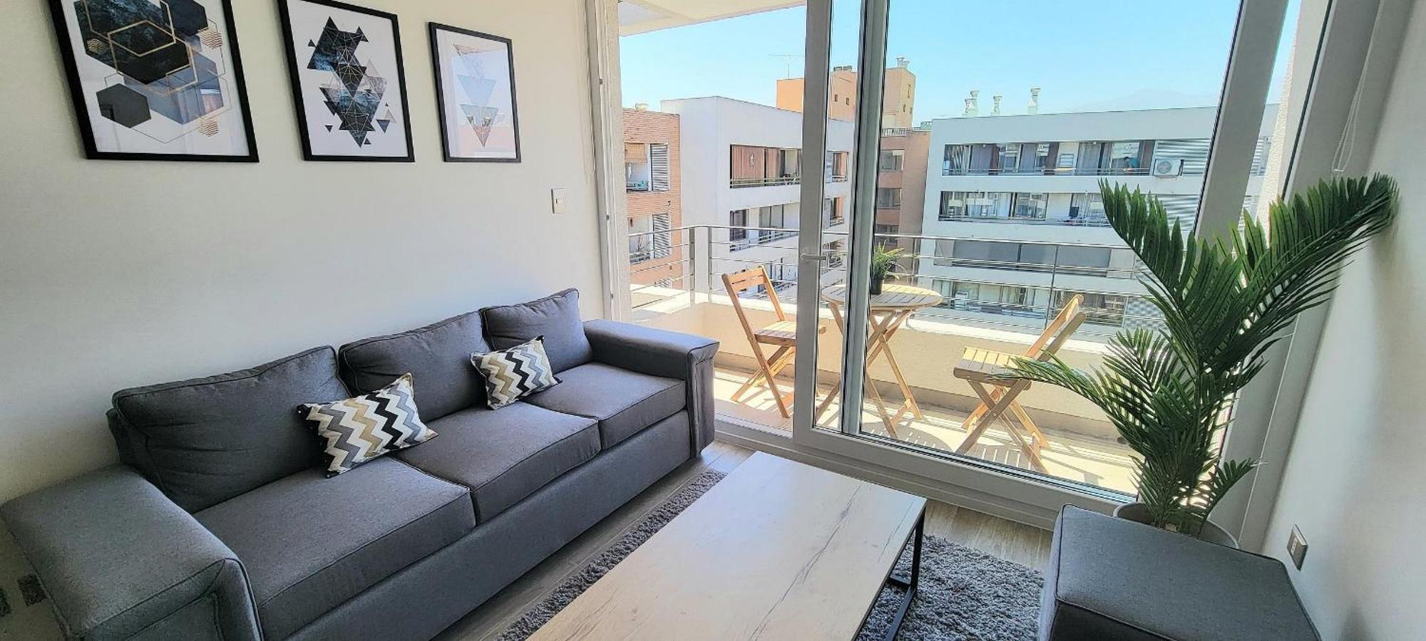 Apartamento Moderno Y Nuevo Depto. A Pasos De Club Hipico Santiago